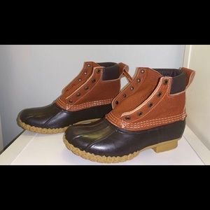 Women’s 6” Padded Collar Bean Boots, Tan/Brown, L.L Bean